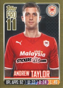 Sticker Andrew Taylor - Premier League Inglese 2013-2014 n. 42g - Topps