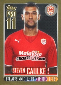 Sticker Steven Caulker - Premier League Inglese 2013-2014 n. 43g - Topps