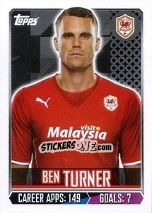 Figurina Ben Turner - Premier League Inglese 2013-2014 - Topps