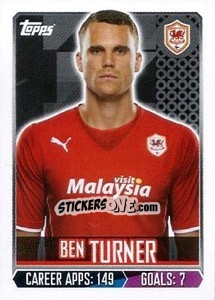 Sticker Ben Turner - Premier League Inglese 2013-2014 n. 44 - Topps