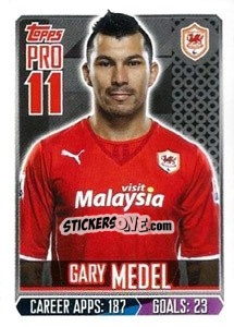 Sticker Gary Medel - Premier League Inglese 2013-2014 n. 45 - Topps