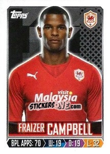 Sticker Fraizer Campbell - Premier League Inglese 2013-2014 n. 50 - Topps