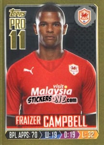 Cromo Fraizer Campbell - Premier League Inglese 2013-2014 - Topps