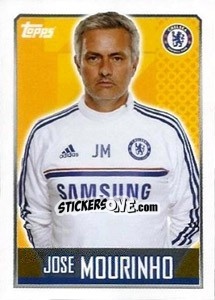 Sticker Jose Mourinho - Premier League Inglese 2013-2014 n. 52 - Topps