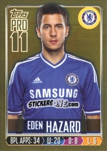 Sticker Eden Hazard - Premier League Inglese 2013-2014 n. 61g - Topps