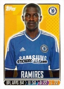 Sticker Ramires - Premier League Inglese 2013-2014 n. 62 - Topps