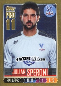 Figurina Julian Speroni - Premier League Inglese 2013-2014 - Topps