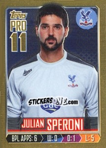 Sticker Julian Speroni - Premier League Inglese 2013-2014 n. 71g - Topps