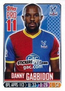 Sticker Danny Gabbidon - Premier League Inglese 2013-2014 - Topps