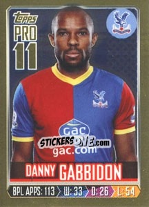Figurina Danny Gabbidon - Premier League Inglese 2013-2014 n. 75g - Topps