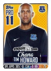 Sticker Tim Howard - Premier League Inglese 2013-2014 n. 87 - Topps