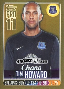Sticker Tim Howard - Premier League Inglese 2013-2014 n. 87g - Topps
