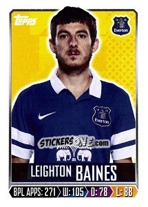 Figurina Leighton Baines - Premier League Inglese 2013-2014 - Topps