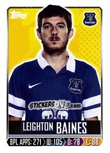 Sticker Leighton Baines - Premier League Inglese 2013-2014 n. 88 - Topps