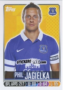 Sticker Phil Jagielka - Premier League Inglese 2013-2014 n. 90 - Topps