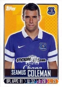 Sticker Seamus Coleman - Premier League Inglese 2013-2014 n. 91 - Topps