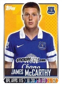 Figurina James McCarthy - Premier League Inglese 2013-2014 - Topps