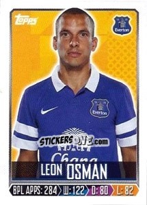 Cromo Leon Osman - Premier League Inglese 2013-2014 n. 93 - Topps