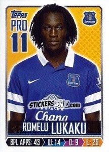 Sticker Romelu Lukaku - Premier League Inglese 2013-2014 n. 97 - Topps