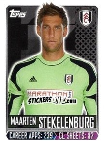 Sticker Maarten Stekelenburg - Premier League Inglese 2013-2014 - Topps