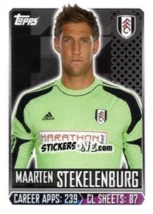 Sticker Maarten Stekelenburg - Premier League Inglese 2013-2014 n. 103 - Topps