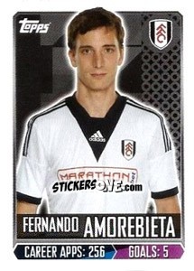 Sticker Fernando Amorebieta - Premier League Inglese 2013-2014 - Topps