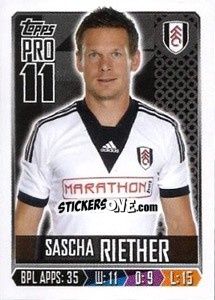 Sticker Sascha Riether - Premier League Inglese 2013-2014 - Topps