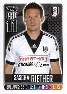 Sticker Sascha Riether - Premier League Inglese 2013-2014 n. 106 - Topps