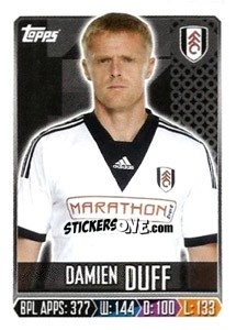 Figurina Damien Duff - Premier League Inglese 2013-2014 - Topps