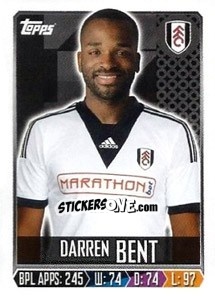 Cromo Darren Bent - Premier League Inglese 2013-2014 - Topps