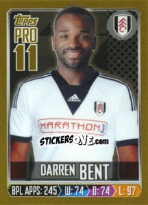 Sticker Darren Bent - Premier League Inglese 2013-2014 - Topps