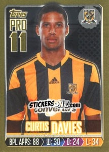 Sticker Curtis Davies - Premier League Inglese 2013-2014 n. 120g - Topps