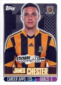 Sticker James Chester - Premier League Inglese 2013-2014 - Topps