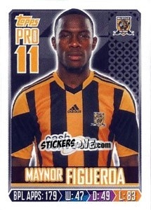 Sticker Maynor Figueroa - Premier League Inglese 2013-2014 n. 122 - Topps