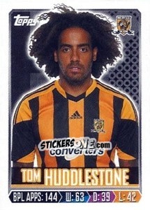 Figurina Tom Huddlestone - Premier League Inglese 2013-2014 - Topps