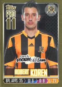 Sticker Robert Koren - Premier League Inglese 2013-2014 n. 124g - Topps