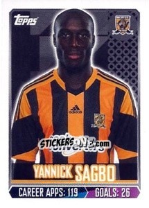 Sticker Yannick Sagbo - Premier League Inglese 2013-2014 - Topps