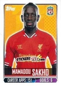 Figurina Mamadou Sakho - Premier League Inglese 2013-2014 - Topps