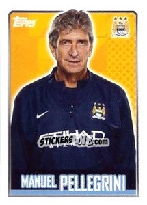 Sticker Manuel Pellegrini - Premier League Inglese 2013-2014 n. 148 - Topps