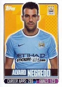 Figurina Álvaro Negredo - Premier League Inglese 2013-2014 - Topps