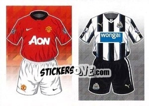 Sticker Manchester United / Newcastle United - Premier League Inglese 2013-2014 n. 168 - Topps