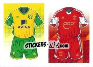 Figurina Norwich City / Southampton - Premier League Inglese 2013-2014 - Topps