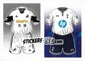Sticker Swansea City / Tottenham Hotspur - Premier League Inglese 2013-2014 - Topps