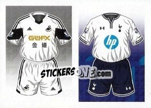Sticker Swansea City / Tottenham Hotspur - Premier League Inglese 2013-2014 n. 171 - Topps