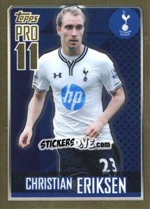 Sticker Christian Eriksen - Premier League Inglese 2013-2014 n. 190g - Topps