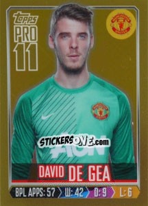 Sticker David de Gea - Premier League Inglese 2013-2014 n. 197g - Topps