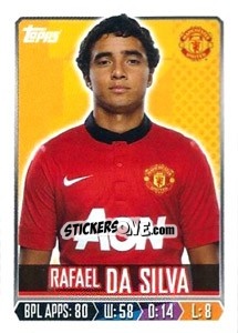 Sticker Rafael Da Silva - Premier League Inglese 2013-2014 n. 198 - Topps