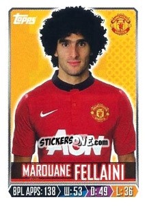Sticker Marouane Fellaini - Premier League Inglese 2013-2014 n. 203 - Topps