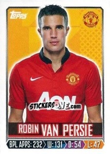 Sticker Robin van Persie - Premier League Inglese 2013-2014 n. 208 - Topps