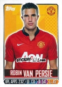 Figurina Robin van Persie - Premier League Inglese 2013-2014 - Topps